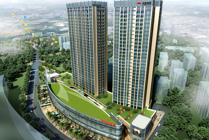 卓越商業廣場玻璃幕墻設計幕墻施工